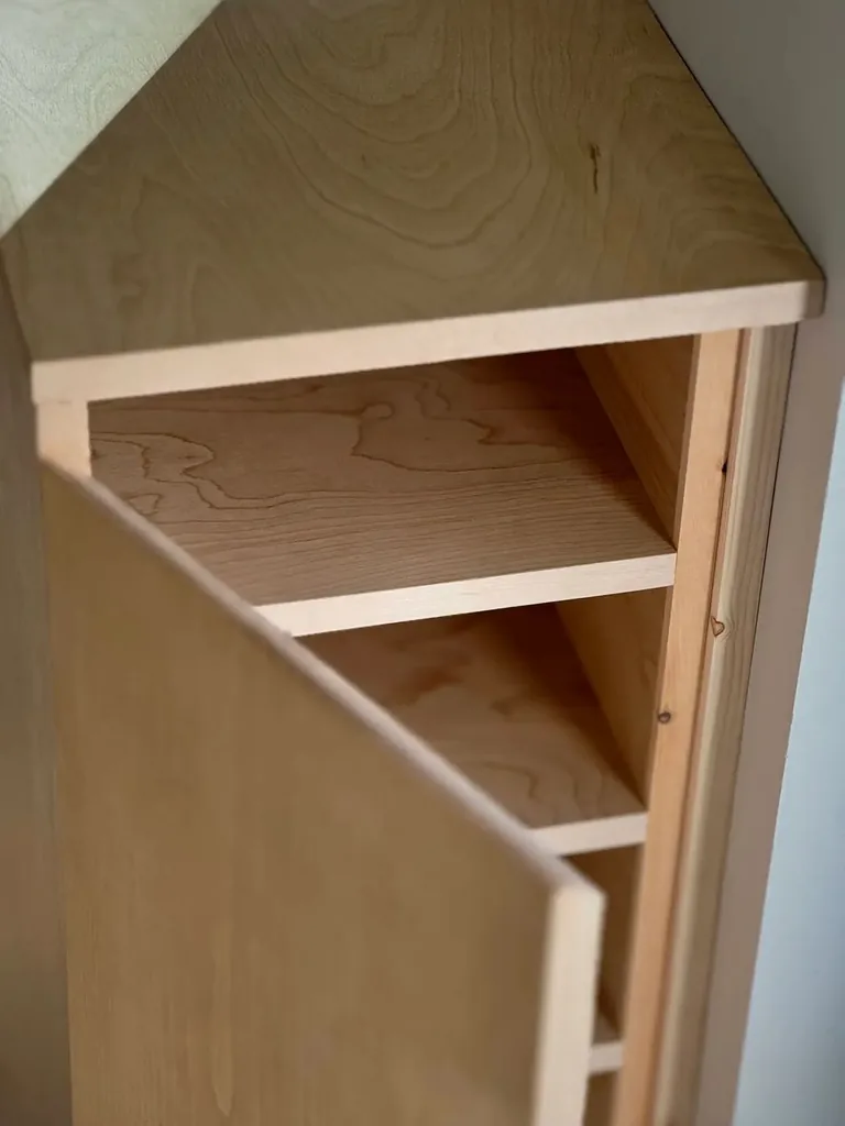 Wall Shoe Cabinet — custom project by Mokko Woodwork
