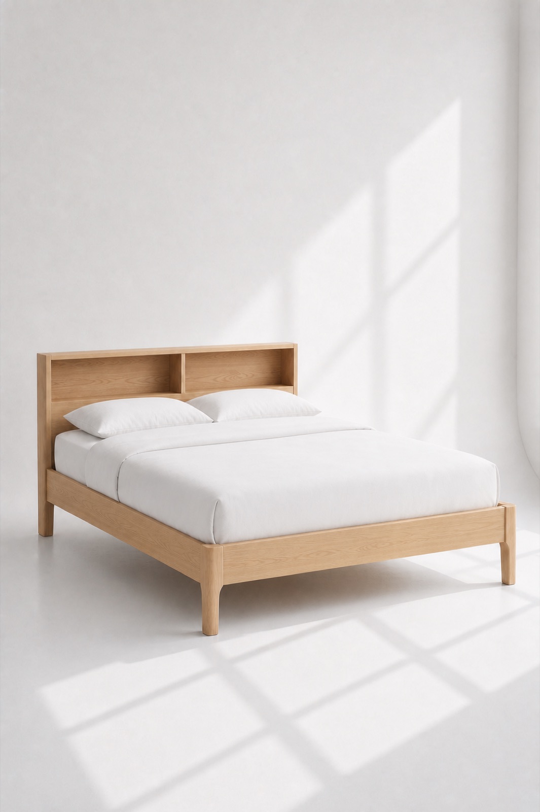 Shelf Headboard bed frame
